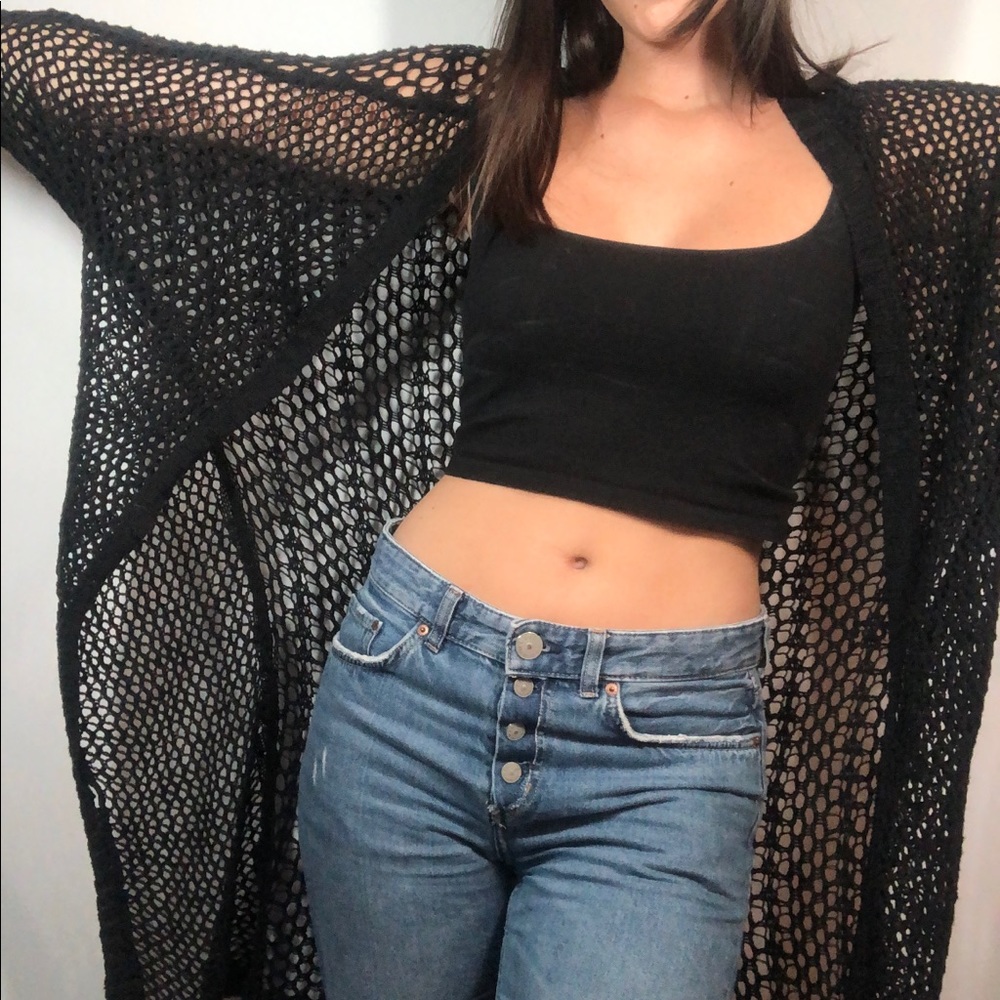 Brandy Melville Knee-length Knitted Cardigan